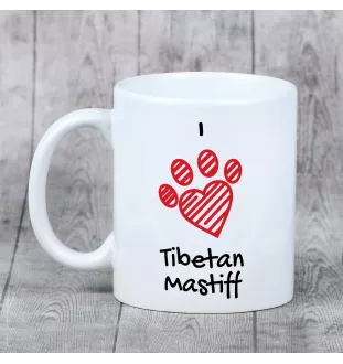 Dogue du Tibet, mastiff du Tibet - tasse avec chien, une tasse adorable avec une illustration, un cadeau avec votre photo de la marque Art-Dog