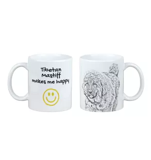 Tibetan Mastiff, Do khyi - cup with a dog, cheerful cup for a dog lover, personalized gift from the Art-Dog brand