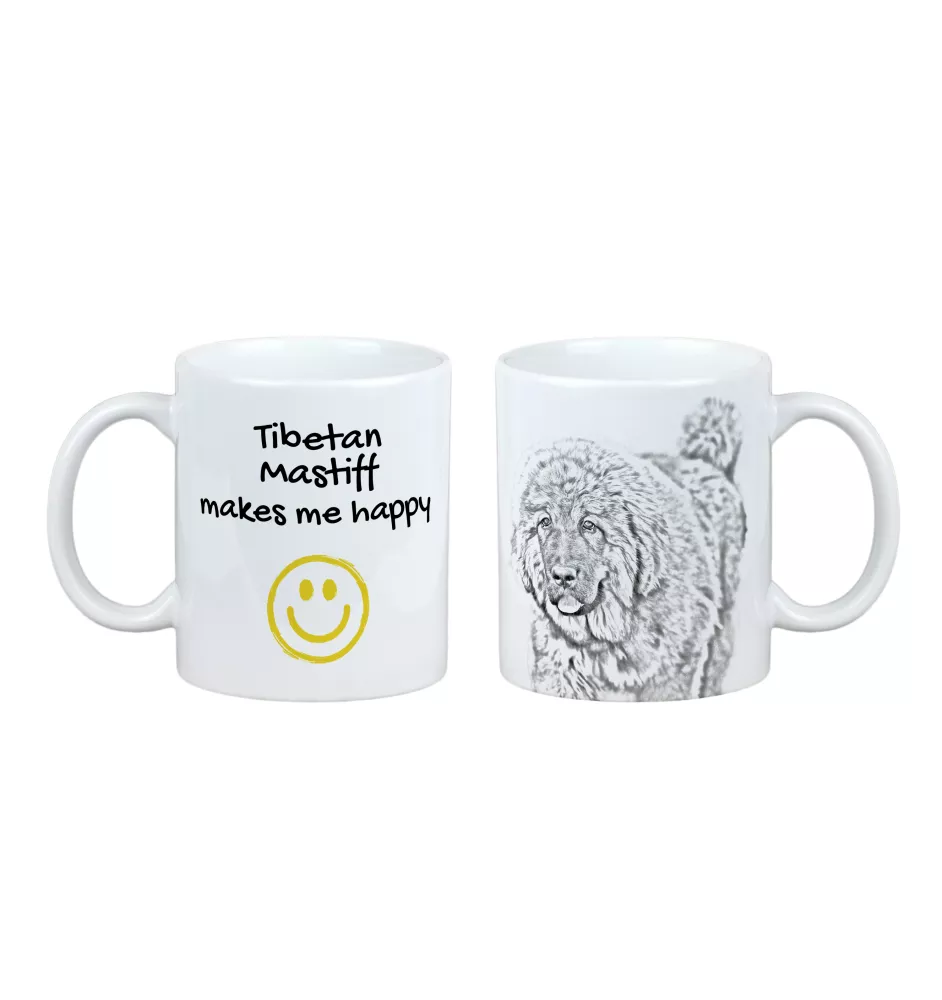 Tibetan Mastiff, Do khyi - cup with a dog, cheerful cup for a dog lover, personalized gift from the Art-Dog brand