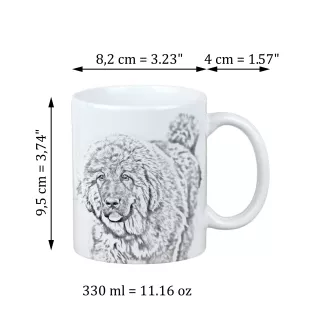 Tibetan Mastiff, Do khyi - cup with a dog, cheerful cup for a dog lover, personalized gift from the Art-Dog brand