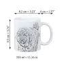 Tibetan Mastiff, Do khyi - cup with a dog, cheerful cup for a dog lover, personalized gift from the Art-Dog brand