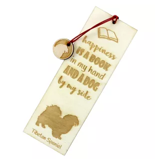 Tibet-Spaniel, Tibetan Spaniel - Lesezeichen mit Hund, personalisiertes Lesezeichen, Hundeaccessoire für Leser der Marke Art-Dog
