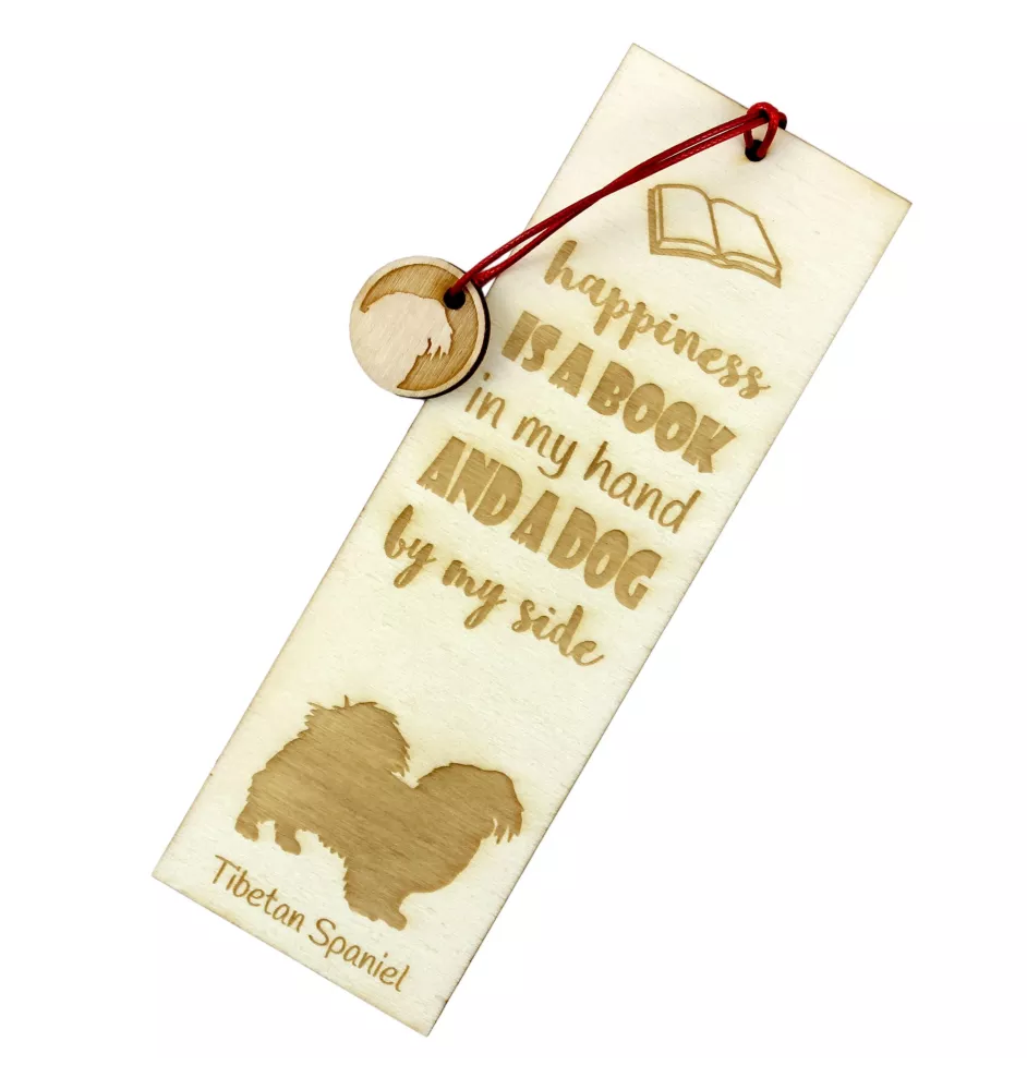 Épagneul tibétain, Épagneul du Tibet - marque-page pour livre avec chien, marque-page personnalisé, accessoire canin pour les lecteurs de la marque Art-Dog