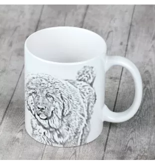 Tibetan Mastiff, Do khyi - cup with a dog, cheerful cup for a dog lover, personalized gift from the Art-Dog brand