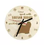 Terrier tibétain, Terrier du Tibet, Dhoki Apso - horloge avec chien, horloge en bois avec gravure, horloge personnalisée par Art-Dog