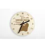 Terrier tibétain, Terrier du Tibet, Dhoki Apso - horloge avec chien, horloge en bois avec gravure, horloge personnalisée par Art-Dog