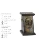 Tibetan Terrier, Tsang Apso, Dokhi Apso - urn for dog ashes, elegant urn with a statue, commemorative urn with a bust of a dog by Art-Dog brand