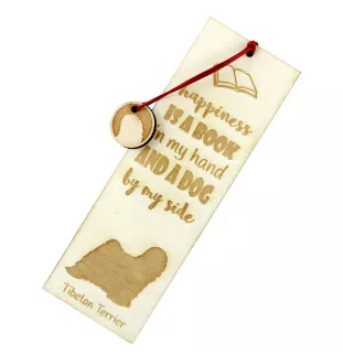 Terrier tibétain, Terrier du Tibet, Dhoki Apso - marque-page pour livre avec chien, marque-page personnalisé, accessoire canin pour les lecteurs de la marque Art-Dog