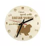 Tibetan spaniel - clock with a dog, wooden clock, wall clock for dog lovers, clock for desk and shelf, Art-Dog