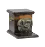 Épagneul tibétain, Épagneul du Tibet - urne pour les cendres d'un chien avec une statuette, une urne élégante pour chien, une urne exceptionnelle avec un buste de chien de la marque Art-Dog