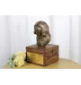 Terrier tibétain, Terrier du Tibet, Dhoki Apso - urne pour les cendres du chien avec une statuette, petite urne pour chien, urne personnalisée avec le buste du chien de la marque Art-Dog