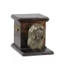 Tibetan Terrier, Tsang Apso, Dokhi Apso - urn for dog ashes with a statuette, elegant urn for a dog, unique urn with a bust of a dog by Art-Dog brand