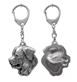 Tosa Inu - Porte-clés argenté avec chien, décoration de sac à main, pendentif de sac à dos par la marque Art-Dog