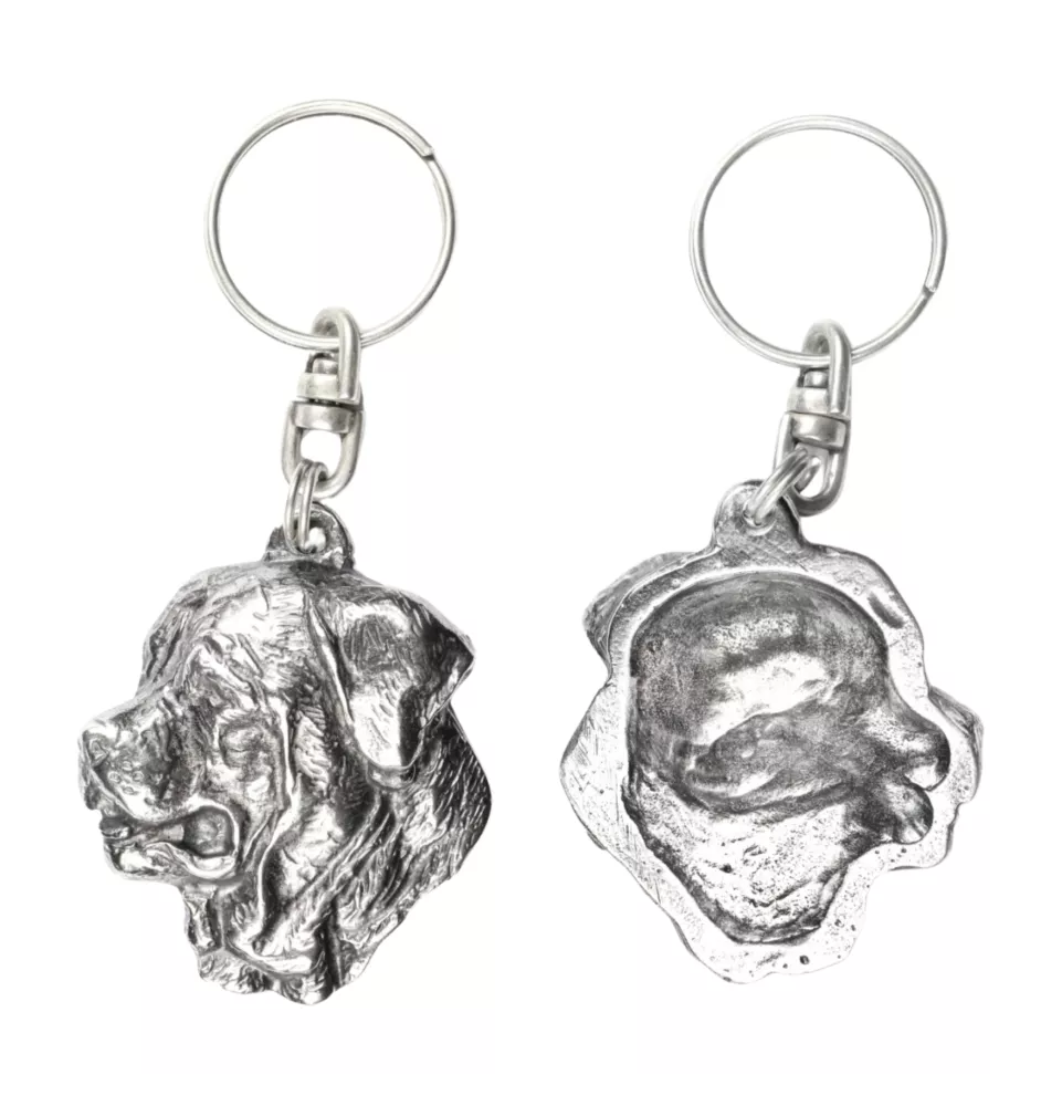Tosa Inu, Tosa-Ken, Japanese Mastiff - Silver-plated dog pendant, handbag decoration, backpack pendant by Art-Dog brand