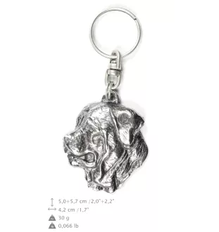 Tosa Inu, Tosa-Hund - Versilberte Hund Anhänger, Handtasche Dekoration, Rucksack-Anhänger von Art-Dog Marke