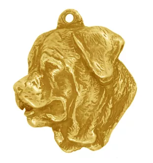 Tosa Inu, Tosa-Ken, Japanese Mastiff - Gilded key ring with dog, handbag decoration, luxury accessory by Art-Dog brand