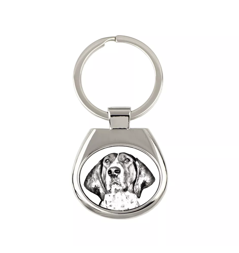 Treeing Walker Coonhound - porte-clés avec chien, porte-clés imprimé, breloque personnalisée de la marque Art-Dog