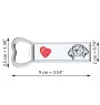 Treeing Walker Coonhound - bottle opener with a dog, personalized fridge opener, unique gift for a man by Art-Dog brand