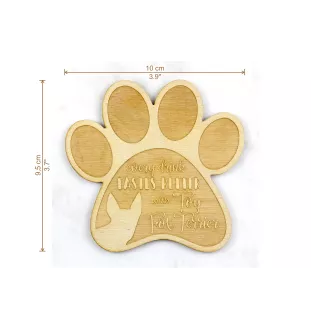 Amerykański toy terrier podkładka pod kubek ze sklejki Art-Dog