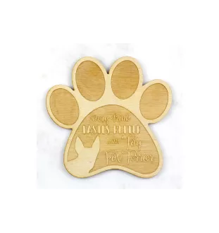 Amerykański toy terrier podkładka pod kubek ze sklejki Art-Dog