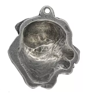 Tosa Inu - Porte-clés argenté avec un chien dans une boîte cadeau, décoration de sac à main, pendentif de sac à dos par la marque Art-Dog