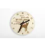 Toy Fox Terrier, American Toy Terrier, Terrier américain de jouet - horloge avec chien, horloge en bois avec gravure, horloge personnalisée par Art-Dog