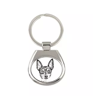 Toy Fox Terrier, American Toy Terrier, Terrier américain de jouet - porte-clés avec chien, porte-clés imprimé, breloque personnalisée de la marque Art-Dog
