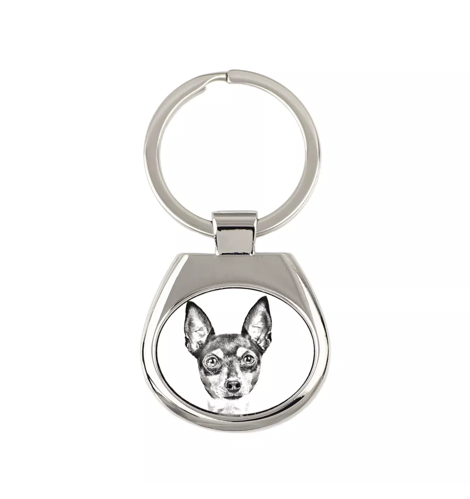 Toy Fox Terrier, American Toy Terrier, Terrier américain de jouet - porte-clés avec chien, porte-clés imprimé, breloque personnalisée de la marque Art-Dog