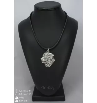 Tosa Inu - collier avec un chien, pendentif en plaqué argent pour les fans de chiens, bijoux uniques de la marque Art-Dog