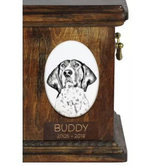 Treeing Walker Coonhound - une plaque commémorative avec une photo de chien, une plaque funéraire avec une impression, une plaque ovale personnalisée de la marque Art-Dog