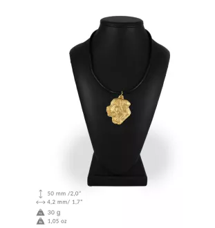 Tosa Inu, Tosa-Ken, Japanese Mastiff - Dog necklace in gift box, gold-plated pendant for dog fan, striking jewellery by Art-Dog