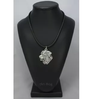 Tosa Inu - Collier de chien dans une boîte cadeau, médaillon argenté pour fan de chien, pendentif remarquable de la marque Art-Dog