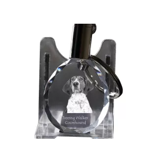 Treeing Walker Coonhound - Anhänger mit einem Foto eines Hundes, Schlüsselanhänger aus Kristall in einer Geschenkbox, ein einzigartiges Geschenk von Art-Dog