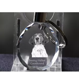 Treeing Walker Coonhound - pendentif avec une photo de chien, porte-clés en cristal dans une boîte cadeau, un cadeau unique par Art-Dog