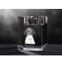 Treeing Walker Coonhound - Candle holder with dog photo, crystal tealight holder, personalised gift by Art-Dog brand