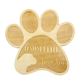 Tosa Inu, Tosa-Ken, Japanese Mastiff - Mug coaster, engraved coaster with dog, gift for dog lover by Art-Dog brand