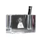 Treeing Walker Coonhound - Porte-stylos, organiseur en cristal avec photo de chien, décoration de bureau unique par la marque Art-Dog