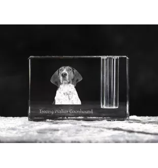 Treeing Walker Coonhound penholder kryształowy z psem Art-Dog
