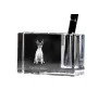 Toy Fox Terrier, American Toy Terrier, Terrier américain de jouet - Porte-stylos, organiseur en cristal avec photo de chien, décoration de bureau unique par la marque Art-Dog