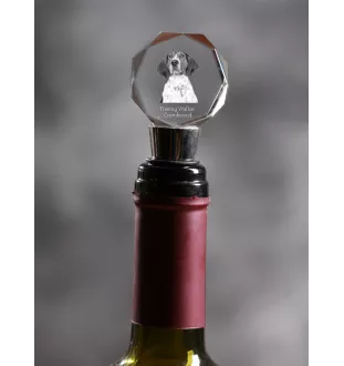 Treeing Walker Coonhound - Bouchon de bouteille, bouchon de vin en cristal avec photo, cadeau personnalisé pour barman par la marque Art-Dog