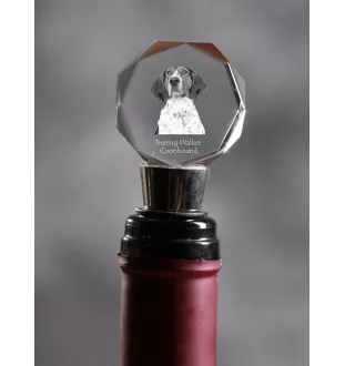 Treeing Walker Coonhound - Bouchon de bouteille, bouchon de vin en cristal avec photo, cadeau personnalisé pour barman par la marque Art-Dog