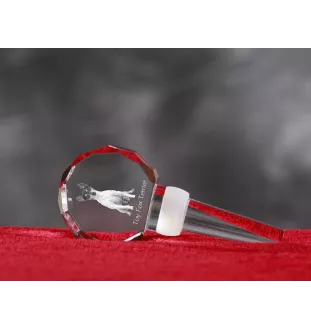 Amerykański toy terrier grubszy stopper do wina z psem Art-Dog