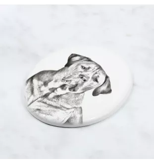 Tosa Inu, Tosa-Hund - Gedenktafel mit einem Foto eines Hundes, Grabplatte mit Druck, personalisierte ovale Platte der Marke Art-Dog