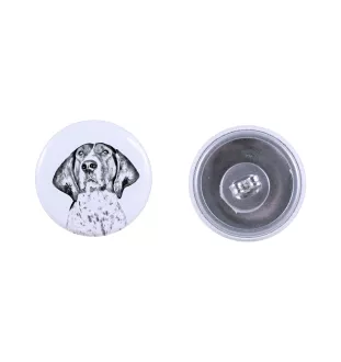 Treeing Walker Coonhound - boucles d'oreilles uniques avec un chien, votre animal de compagnie sur un porte-clés, marque propre Art-Dog