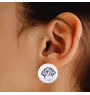 Treeing Walker Coonhound - boucles d'oreilles uniques avec un chien, votre animal de compagnie sur un porte-clés, marque propre Art-Dog