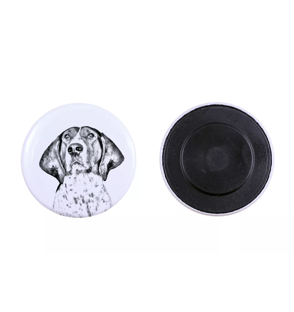 Treeing Walker Coonhound Magnet mit einem Hundepfotenabdruck, außergewöhnlich leicht, starker Magnet, handgefertigtes Produkt der Marke Art-Dog