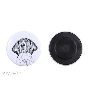 Treeing Walker Coonhound - aimant avec un œil de chien, exceptionnellement léger, aimant puissant, produit fabriqué à la main par la marque Art-Dog