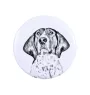Treeing Walker Coonhound Magnet mit einem Hundepfotenabdruck, außergewöhnlich leicht, starker Magnet, handgefertigtes Produkt der Marke Art-Dog