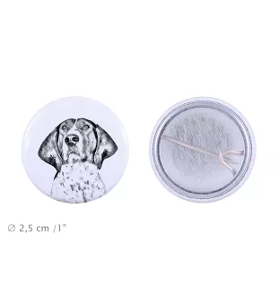 Treeing Walker Coonhound - Anstecknadel mit Ihrem Hund, fügen Sie Ihr eigenes Foto hinzu, Marke Art-Dog