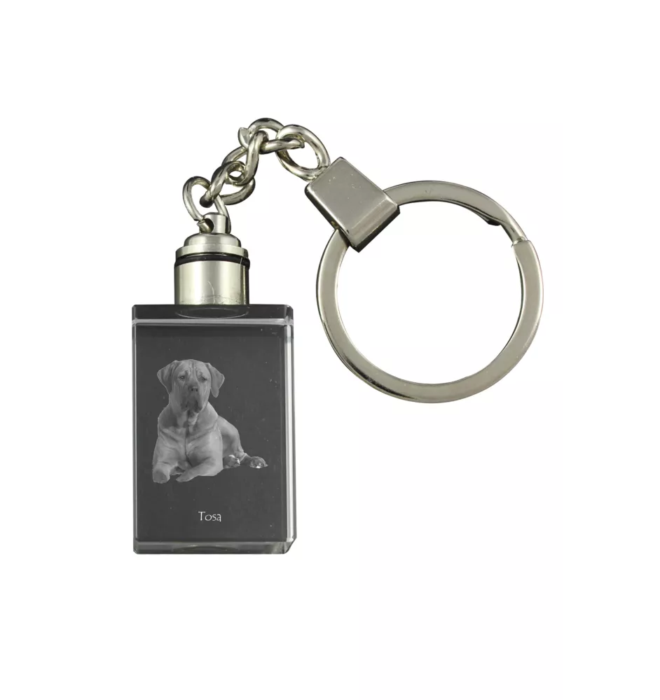 Tosa Inu - Porte-clés en cristal avec photo de chien, porte-clés lumineux, cadeau unique de la marque Art-Dog